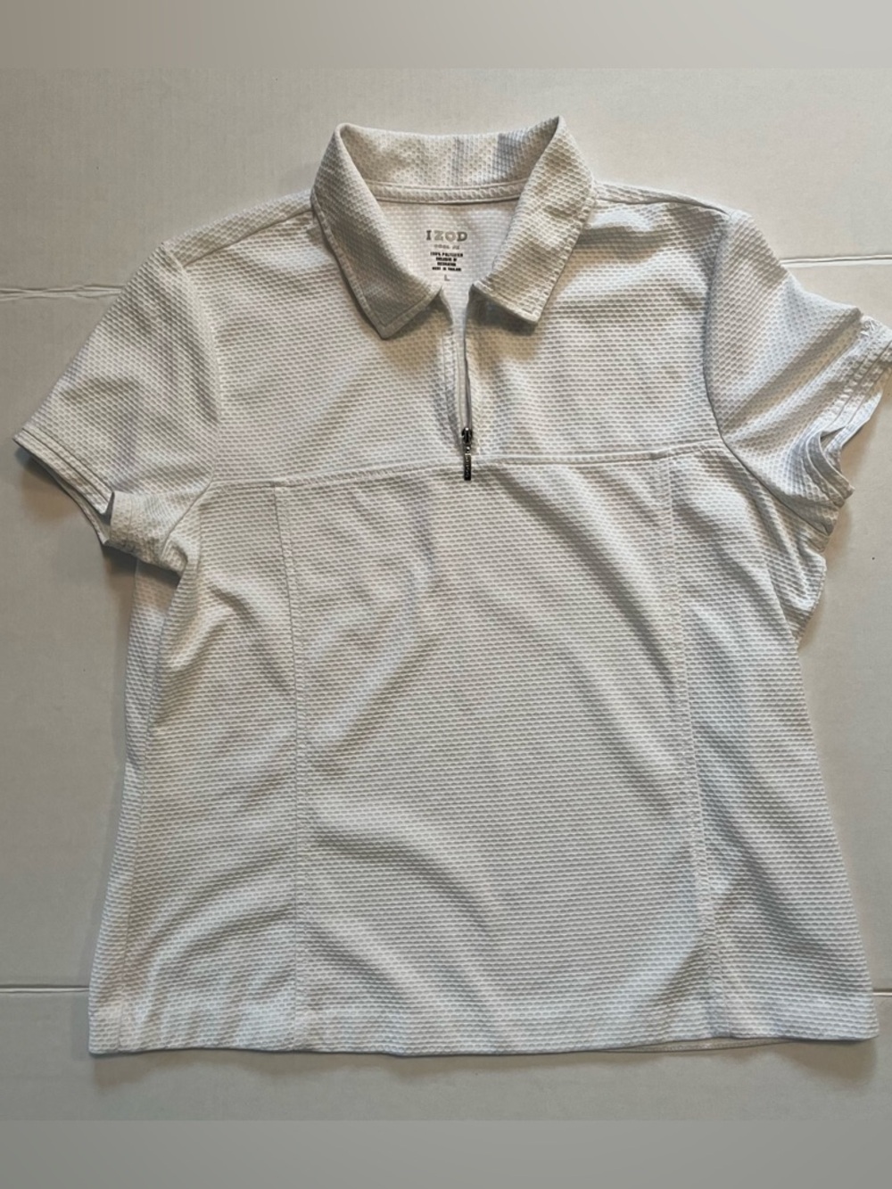 Izod Women's White Short-Sleeve Golf Top